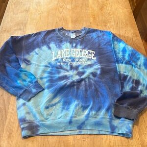 Lake George, NY Adirondacks XL tie dye sweatshirt